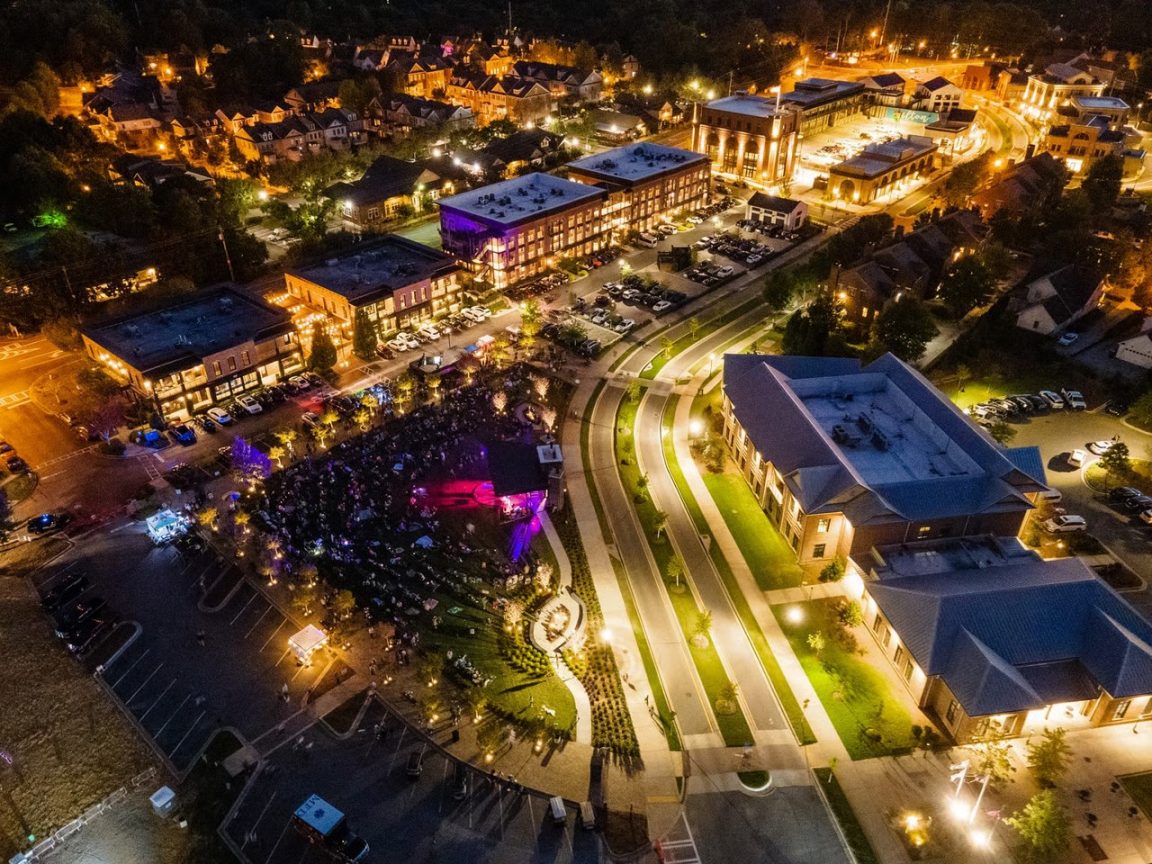 Nighttime view of the North Fulton region.